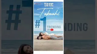 Thumbnail: #Tabaahi us making waves! Trending at #1 on YouTube 🔥 watch, vibe & keep the love coming #shorts