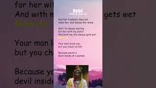 Thumbnail: 6ix9ine ft. Anuel AA - BEBE (Lyrics) #shorts