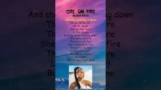 Thumbnail: Alicia Keys - Girl on Fire (Lyrics) #shorts
