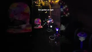Thumbnail: our garden at night 🌙 #garden #home #tranquility