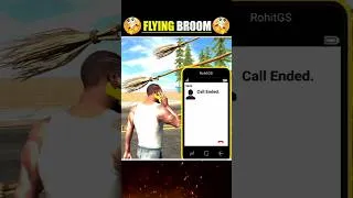 Thumbnail: 🧹FLYING BROOM Cheat Code 😱 In Indian Bike Driving 3D #shorts #flyingbroom