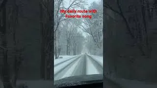 Thumbnail: This is my daily route #funny  #funny #funnyvideo #snow