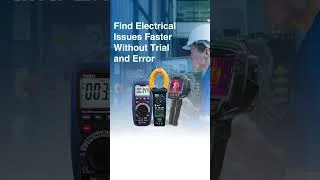 Thumbnail: ⚡ Thermal imager, clamp meter, or DMM? #HVAC #ElectricalTesting #ThermalImaging #ClampMeter