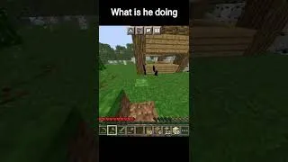 Thumbnail: can't even build my house without he doing something #minecraft#minecraftshorts