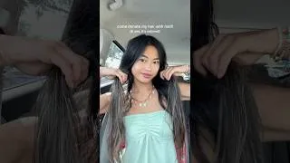 Thumbnail: come with me to donate my highlighted hair to Children with Hair Loss 🤍 #hairdonationforcancer
