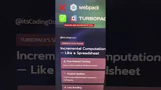 Thumbnail: Next js interview questions | Webpack vs Turbopack | JavaScript interview questions #nextjs