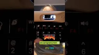 Thumbnail: Doom running on a pregnancy test 🤯💀. #doom