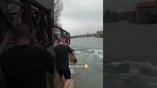Thumbnail: Bro just hopped in a 9 degree river like it was nothing 💀 (via khabib...