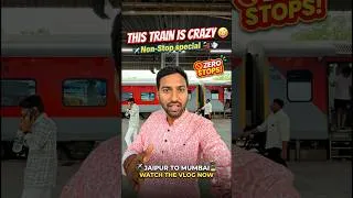 Thumbnail: Jaipur to Mumbai Non stop special train journey #shorts