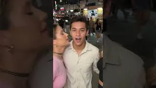 Thumbnail: Kissing randoms for subscribers. in #public | #ItsLilyBrown