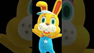 Thumbnail: My Villagers Were TRAUMATIZED By Zipper T. Bunny 😵🐰 #animalcrossingcityfolk  #shorts