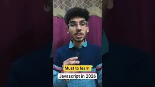 Thumbnail: Must to Learn JavaScript in 2026 #javascript #shorts #code