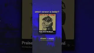 Thumbnail: sped up VS slowed down? which version of "YG Marley - Praise Jah in the Moonlight" is better?🔥