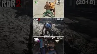 Thumbnail: Rockstar Games Fighting Evolution (2013 → 2026)  #gta #gta5 #shorts #viral