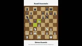 Thumbnail: Kuemin vs Staechelin 2005 #chess #chessgames