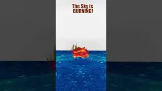 Thumbnail: Burning the Sky to Reveal the SUN! 🌌🔥 #shorts #asmr