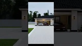 Thumbnail: Modern Timeless House design with 3 Bedrooms and Open Garage. #fypシ゚viral #trending