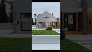 Thumbnail: Contemporary Modern Farmhouse design with 3 Bedrooms. #viralshorts #fypシ