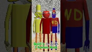 Thumbnail: Baldi's Basics – 3 Random Mods // WD-Baldi, Apple-Baldi, Banana-Baldi #shortvideo #shorts #short
