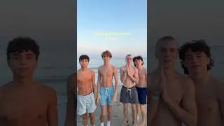 Thumbnail: 4 GAYS AT THE BEACH… THEY MIGHT KISS #boyfriends #gaycouple #mlmcouple #gayfriends #fypシ