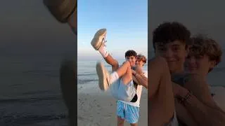 Thumbnail: Beach day shenanigans #fypシ #gaycouple #boyfriends #gay #cutecouple #cutebf￼