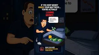 Thumbnail: Saving Money?  You’re Actually Getting Poorer 😳 #investing #finance