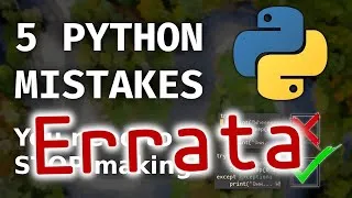 Thumbnail: 2 Things I did wrong during "5 Things You're Doing Wrong When Programming in Python" #shorts