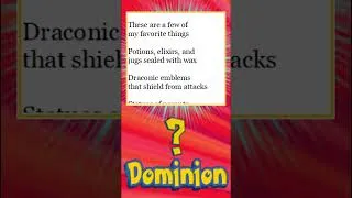 Thumbnail: Dominion Advent Riddle #22 #dominion #riddle #boardgames