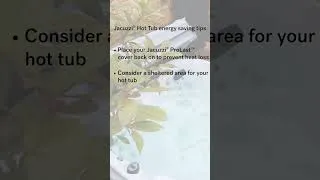 Thumbnail: Energy saving tips for a hot tub