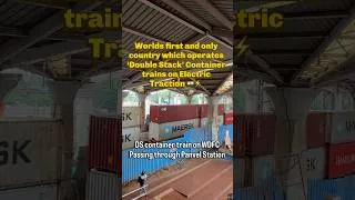 Thumbnail: 🇮🇳 World’s ONLY Electric Double Stack Container Train | Passing Through Panvel 🚆⚡