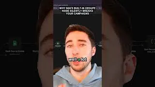 Thumbnail: Why n8n's built-in dedupe node silently breaks your campaigns #Shorts