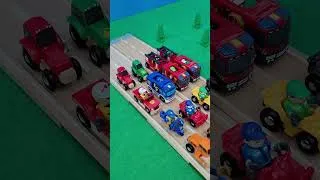 Thumbnail: BRIO Trains, Cars, Trucks Traffic Jam at Railway Crossing #train #trains #trainvideos