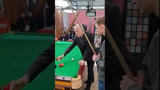 Thumbnail: Steve Davis amazes journalist with epic trick shots tutorial at World Snooker Championship