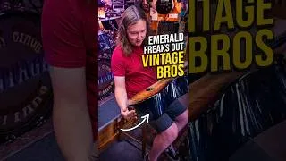 Thumbnail: Vintage Guitar Pros Try Emerald X30! #shorts
