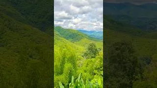 Thumbnail: Beautiful Green Mountains & Cloudy Sky 🌿☁️ | Peaceful Nature Views #shorts
