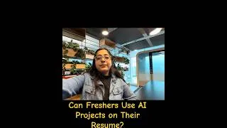 Thumbnail: Can Freshers Use AI Projects on Their Resume? 🤔 | 5 Interview Tips