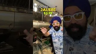 Thumbnail: $3.99 Desi Ghee Jalebi & Massive Sweets at Pannu's Brampton! #shorts
