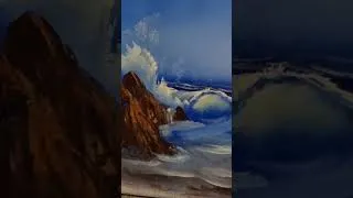 Thumbnail: One Stroke Water #painting #oilpainting #art #landscapepainting
