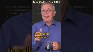 Thumbnail: What is a canonical constructor?  - Cracking the Java Coding Interview ##javacodin #javatips