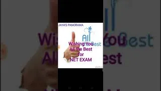 Thumbnail: Wishing You All the Best for Your Success in  NET EXAM