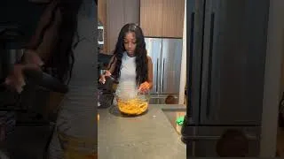 Thumbnail: sweet potato cornbread, great idea for thanksgiving leftovers #viralshorts #explore #cooking