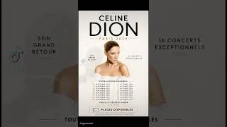 Thumbnail: Celine Dion making her big come back to paris 16 exceptional concerts at Paris la defense arena🔥🎤🎉
