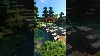Thumbnail: Minecraft cobblestone bridge #shorts