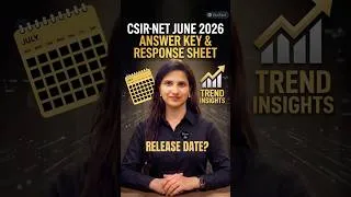 Thumbnail: CSIR NET June 2026 Answer Key and Response Sheet Expected Date! Based on Past Trends | J Chemistry