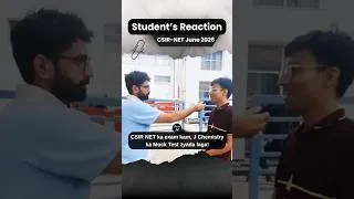 Thumbnail: Honest Student Reactions | CSIR NET Chemical Science 2026 Exam Analysis & Exam Review | J Chemistry