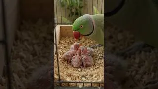 Thumbnail: A Rare Moment: Parrot Protecting Her Eggs ❤️This video was created by Aai.
