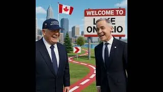 Thumbnail: Trump Discovers Lake Ontario?! 😂 | A Canadian MapQuest Map Comedy (3D Animation)