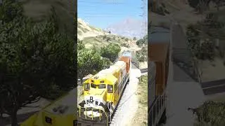 Thumbnail: FRANKLIN HIJACK TRAIN AND STEAL A LUXURY SUPERCAR #shorts #gta5 #gamingshorts