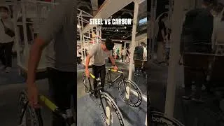 Thumbnail: Steel vs Carbon? For me Carbon is mas mabigat… sa bulsa 💰😂 #steelvscarbon #cycling #cyclinglife