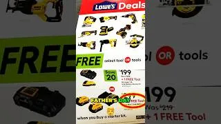 Thumbnail: Father's Day Dewalt Get 2 FREE Tools Lowe's
